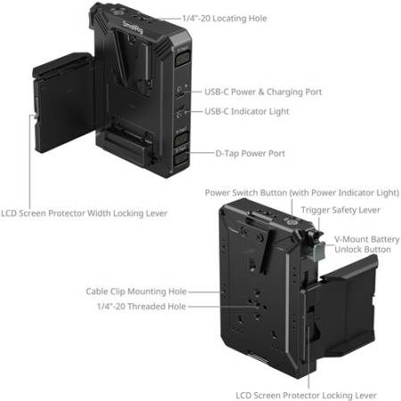SmallRig 5228 - zestaw do montażu akumulatora V-Mount